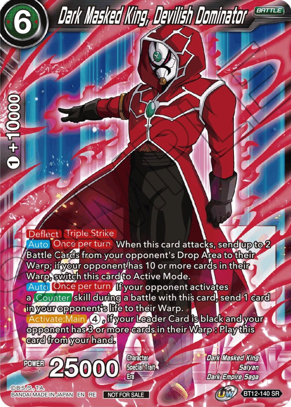 Dark Masked King, Devilish Dominator (Championship Selection Pack 2023 Vol.2) (Silver Foil) (BT12-140) [Tournament Promotion Cards] | Red Riot Games CA