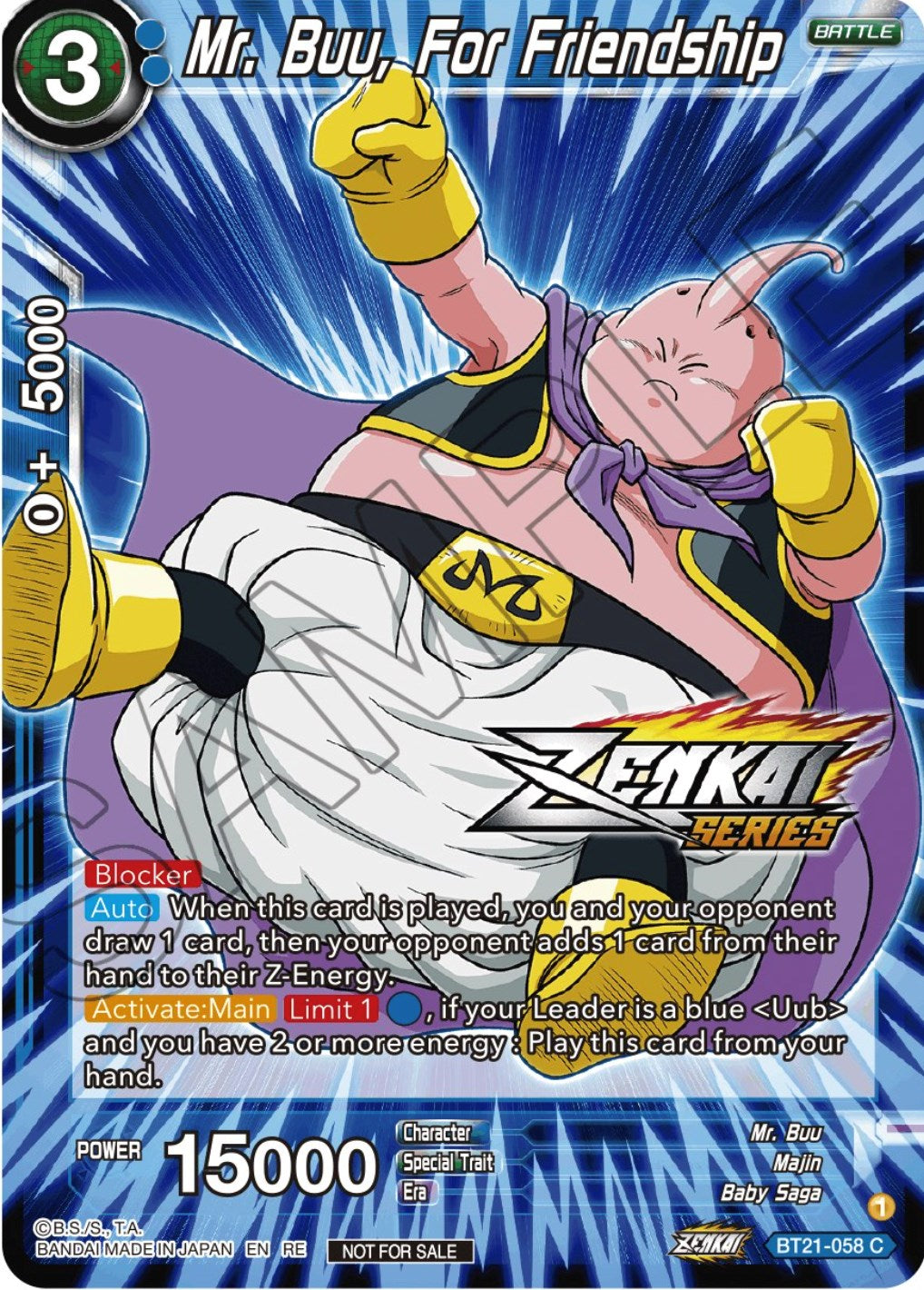 Mr. Buu, For Friendship (Event Pack 12) (BT21-058) [Tournament Promotion Cards] | Red Riot Games CA