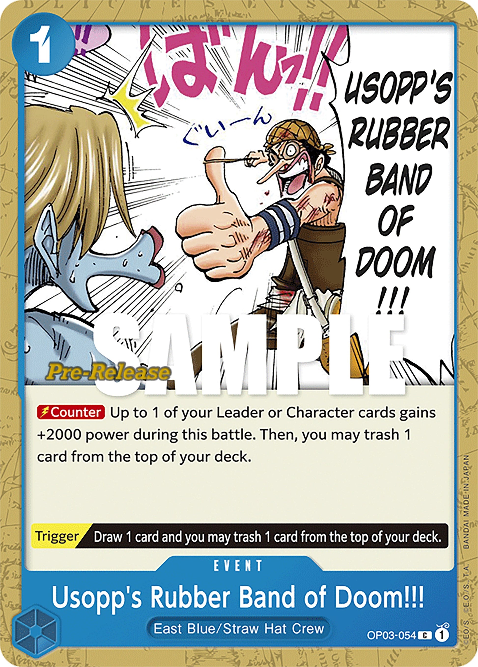 Image for Usopp's Rubber Band of Doom!!! (3054) (OP03 PRE)