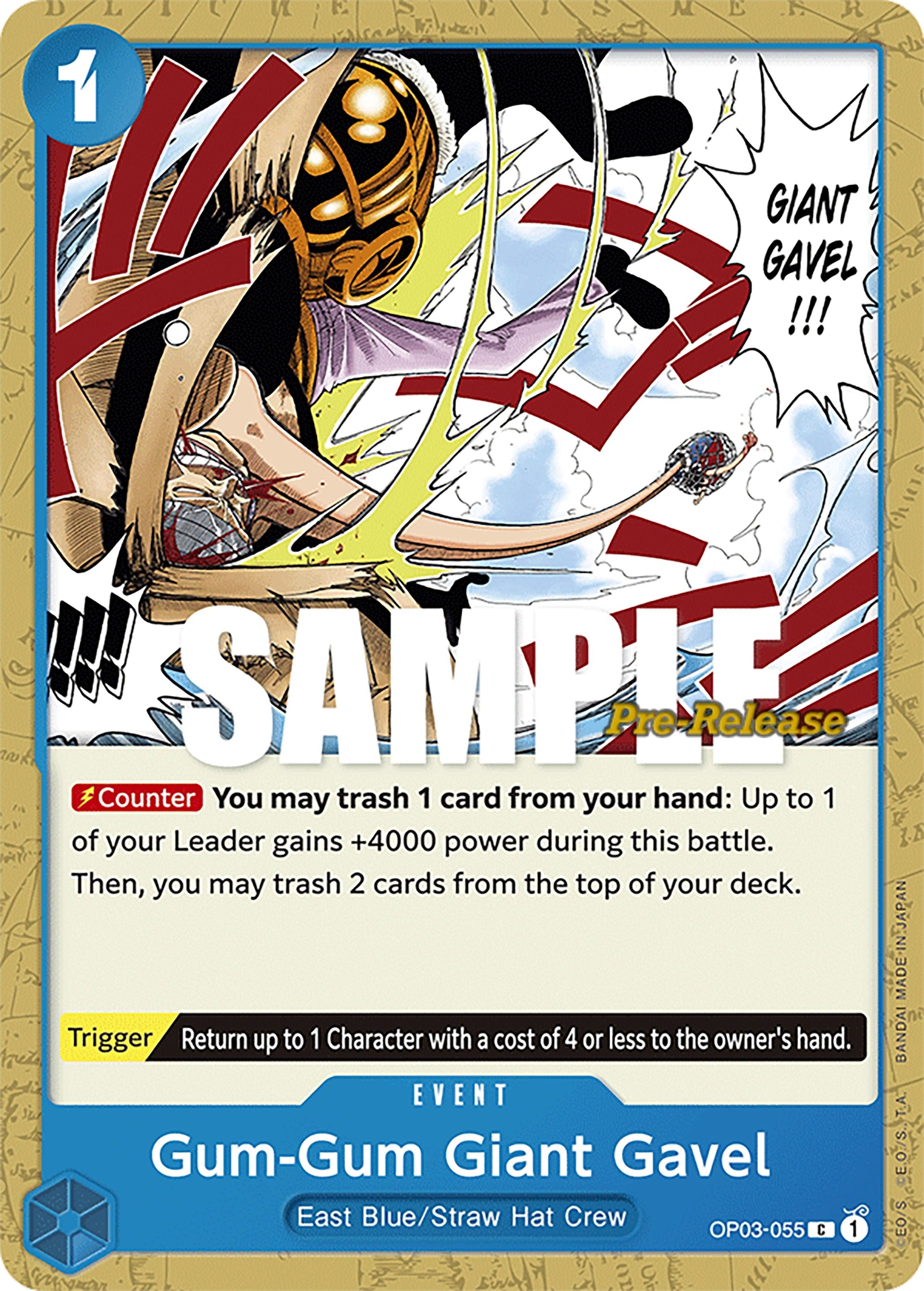Image for Gum-Gum Giant Gavel [Pillars of Strength Pre-Release Cards]