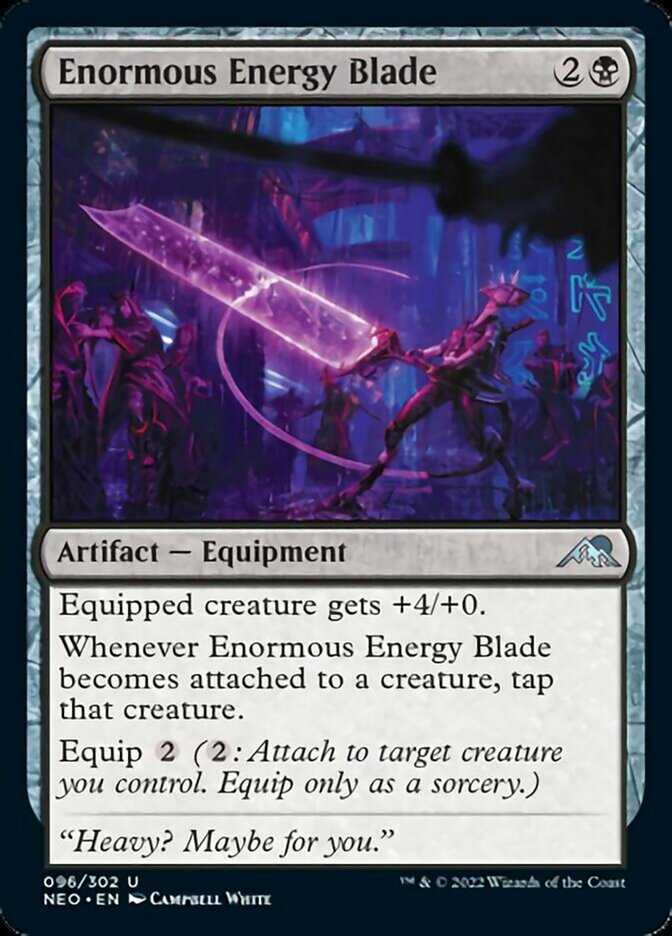 Enormous Energy Blade [Kamigawa: Neon Dynasty] | Red Riot Games CA