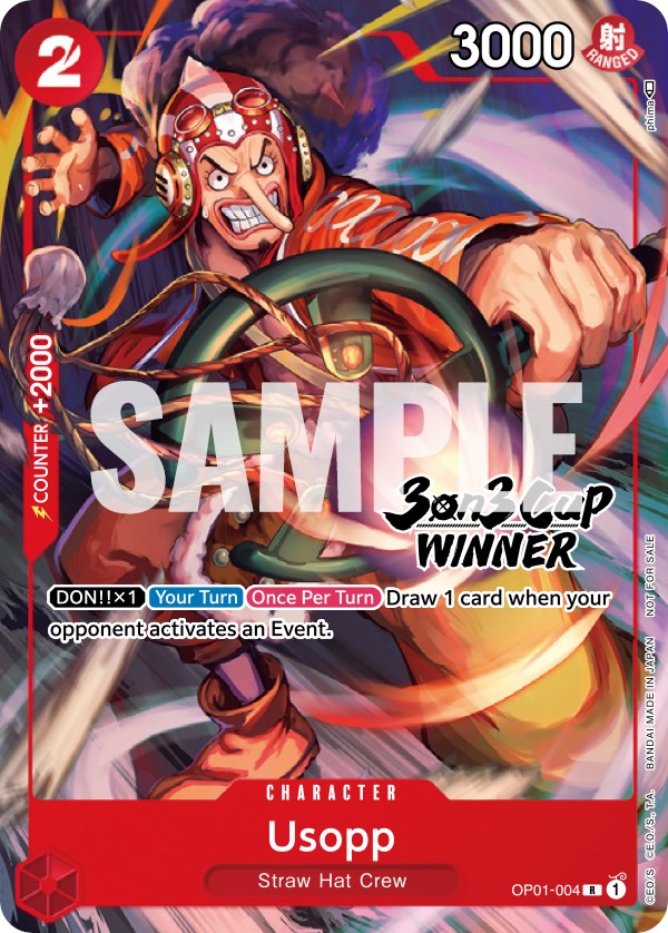 Usopp (3-on-3 Cup) [Winner] [One Piece Promotion Cards] | Red Riot Games CA