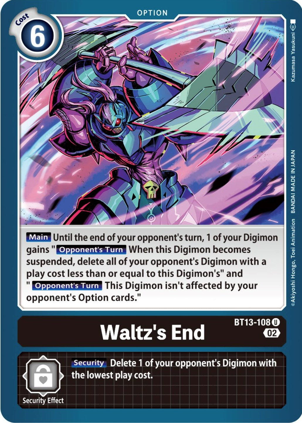 Waltz's End [BT13-108] [Versus Royal Knights Booster] | Red Riot Games CA