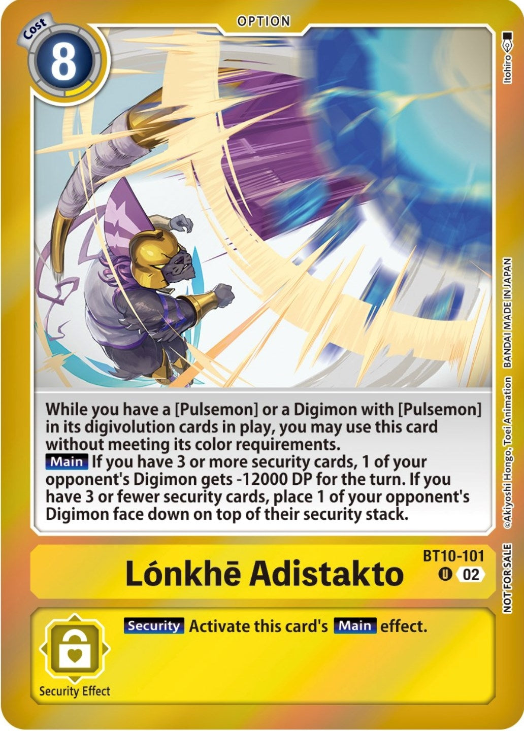 Image for Lonkhe Adistakto (Event Pack 5) (BT10-101 U) [BT10]