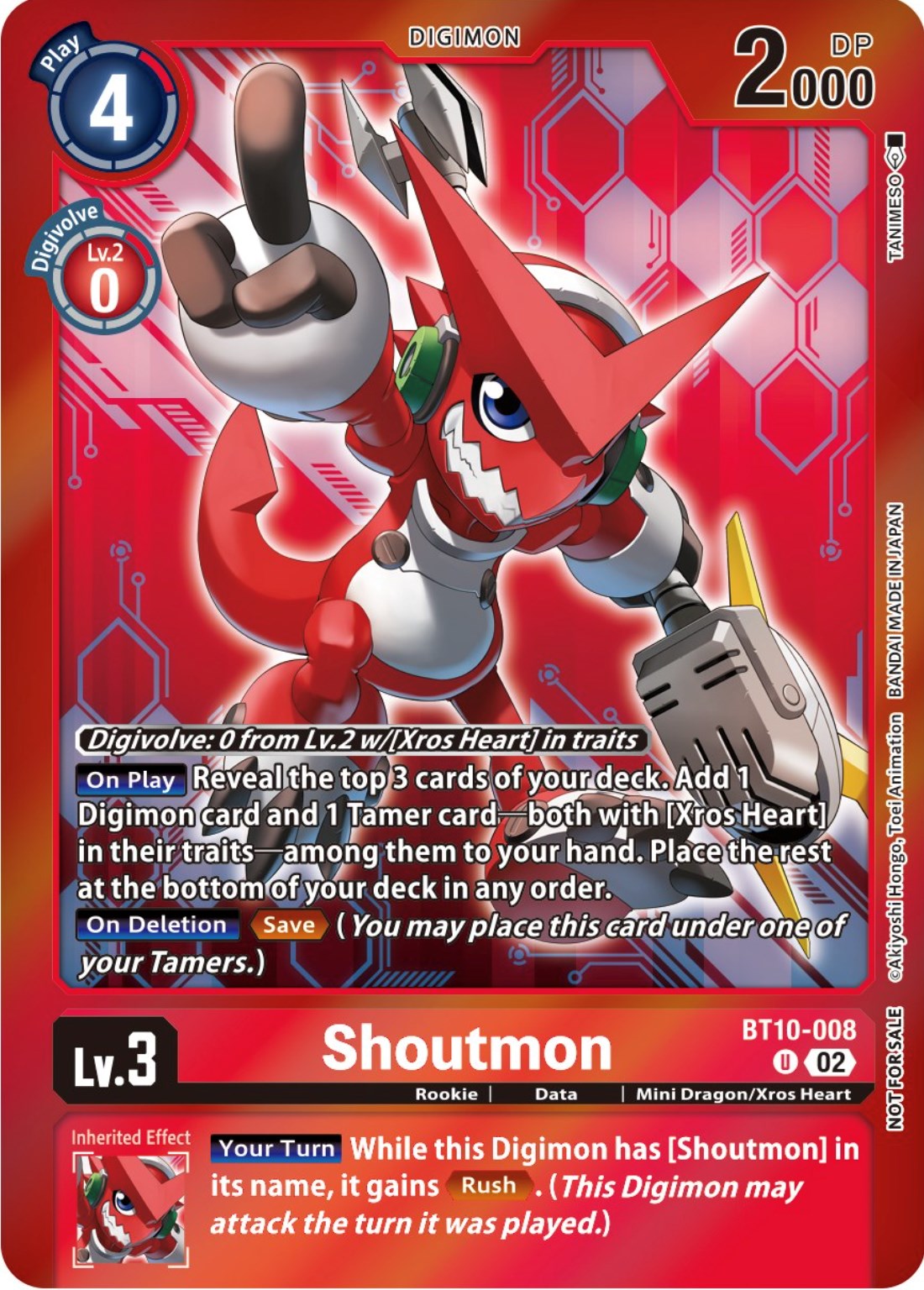 Shoutmon [BT10-008] (Event Pack 5) [Xros Encounter Promos] | Red Riot Games CA