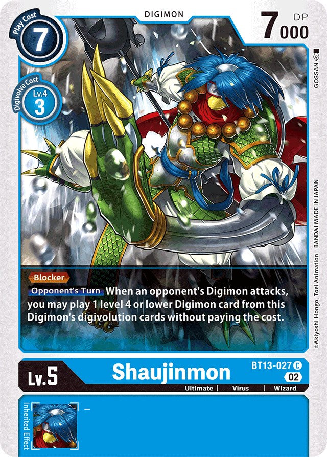 Shaujinmon [BT13-027] [Versus Royal Knights Booster] | Red Riot Games CA