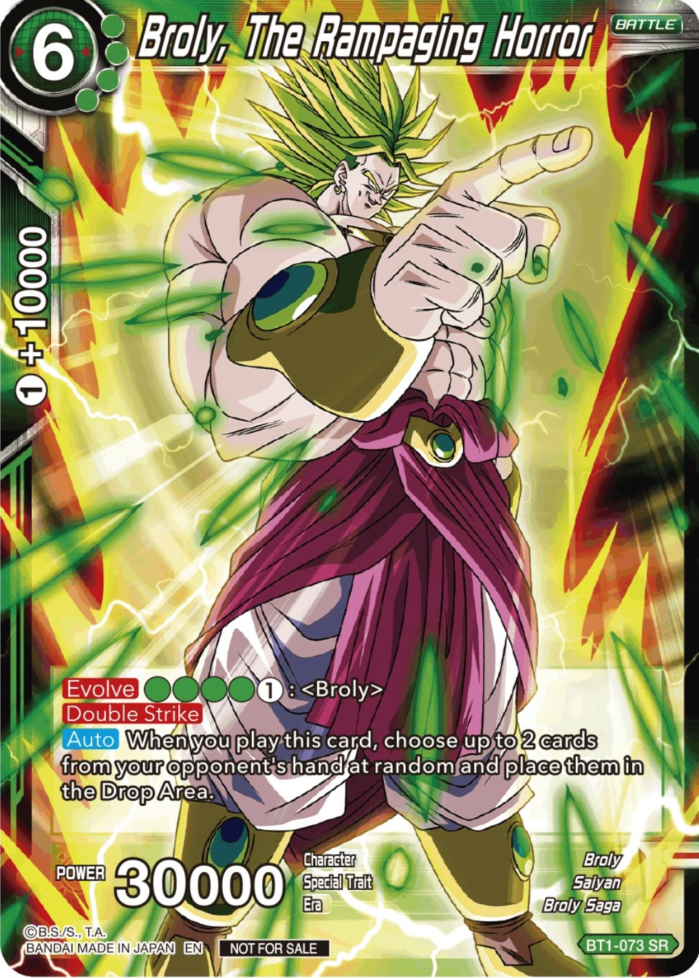 Broly, The Rampaging Horror (Gen Con 2023) (BT1-073) [Promotion Cards] | Red Riot Games CA