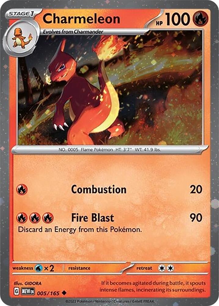 Charmeleon (005) (Cosmos Holo) [Scarlet & Violet: Black Star Promos] | Red Riot Games CA