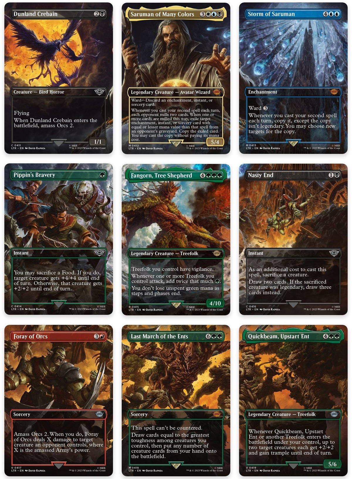 Image for Isengard Destroyed Scene [Set of 9] (411-419) [LTR]