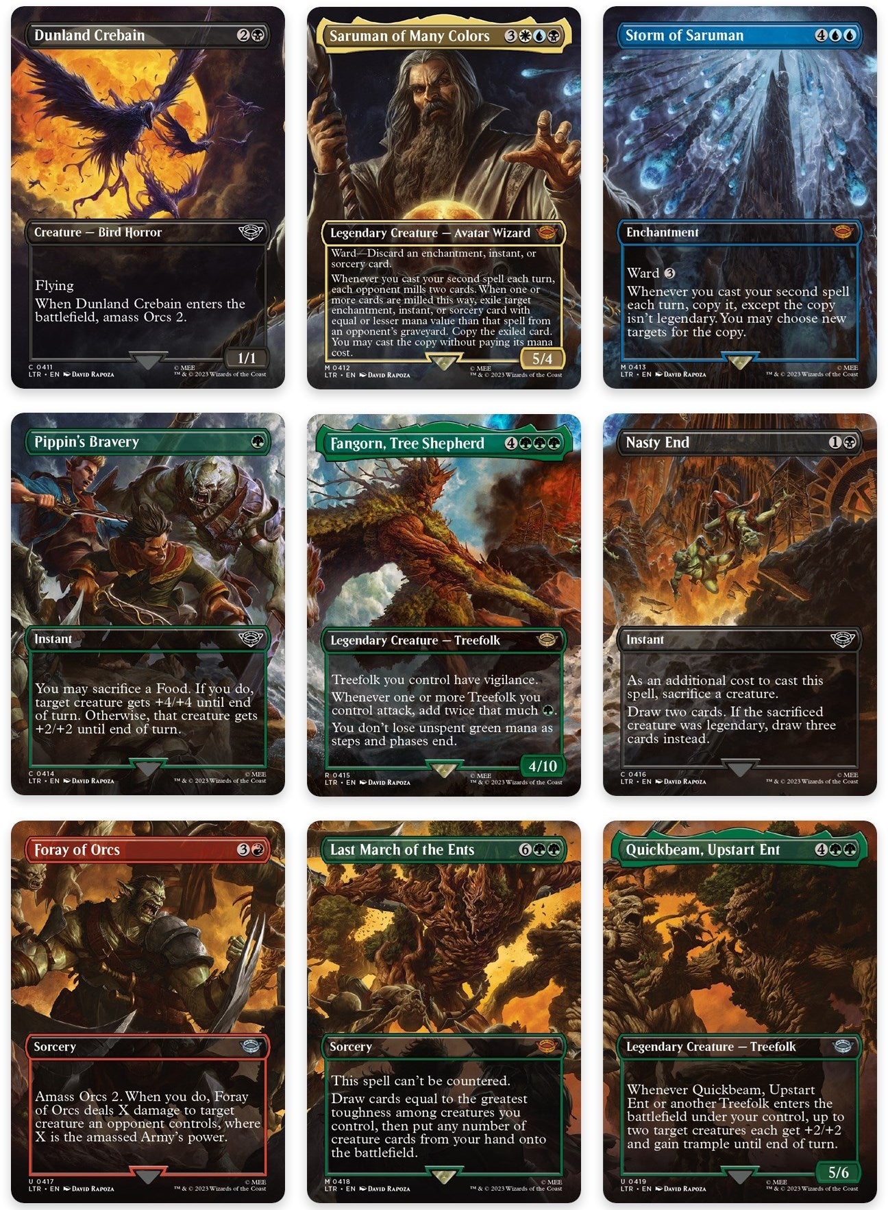 Image for Isengard Destroyed Scene [Set of 9] (411-419) [LTR]