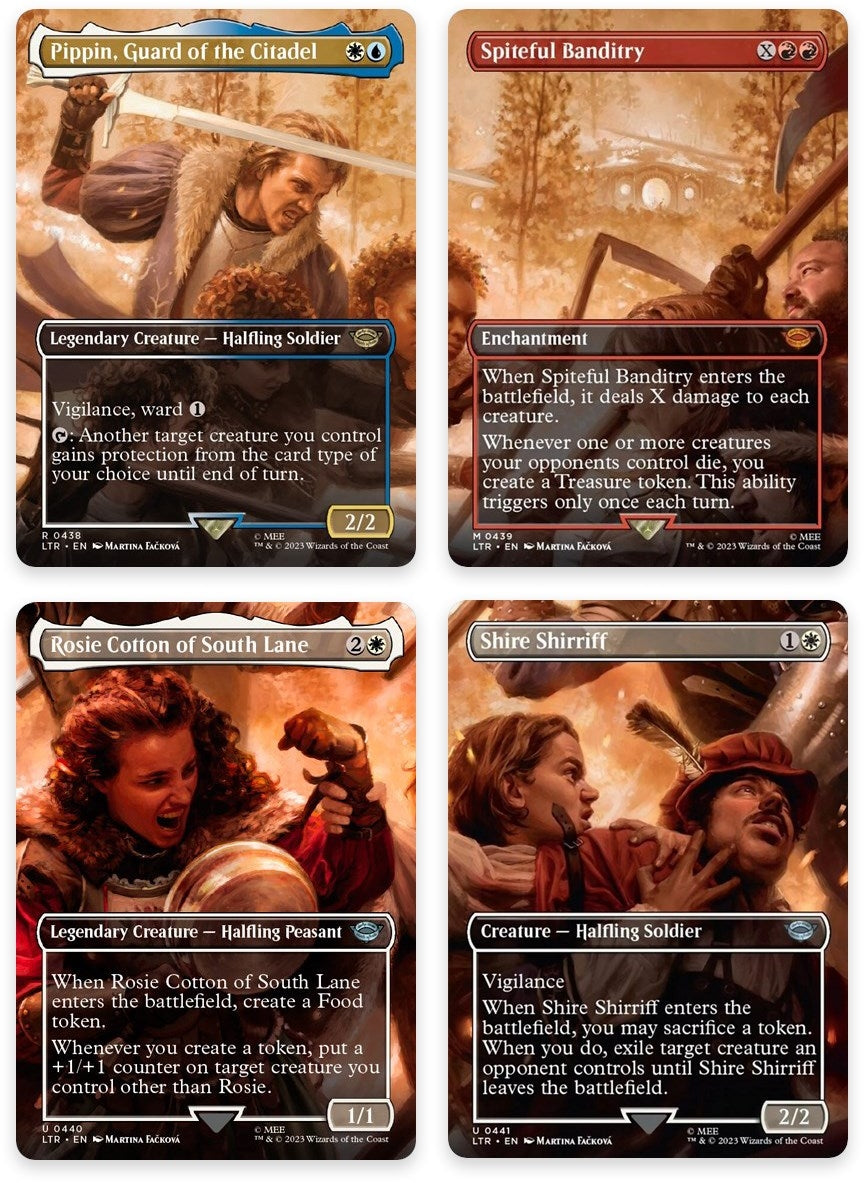 Image for The Scouring of the Shire Scene [Set of 4] (438-441) [LTR]