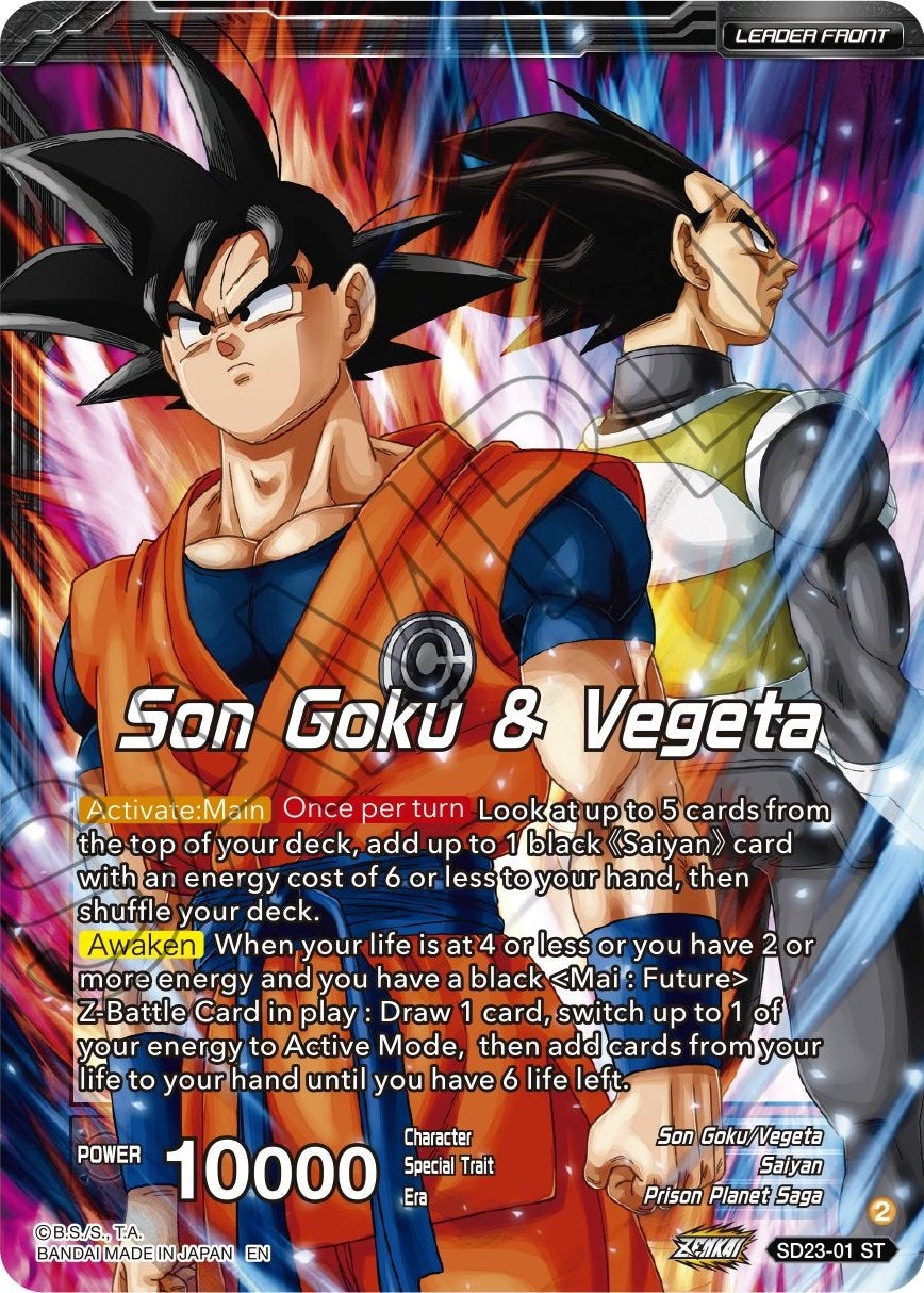 Son Goku & Vegeta // SSB Vegito, Shining Warrior (SD23-01) [Critical Blow] | Red Riot Games CA