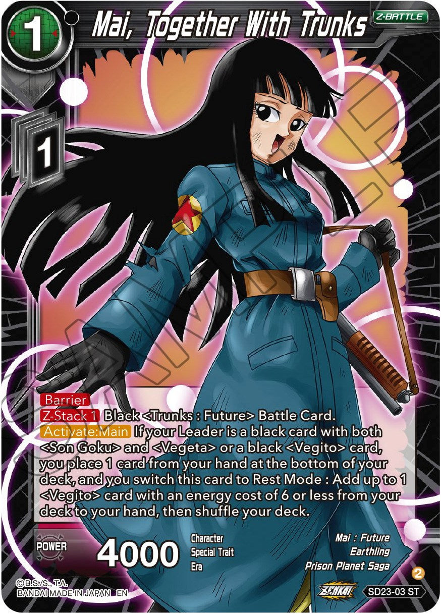 Mai, Together With Trunks (SD23-03) [Critical Blow] | Red Riot Games CA