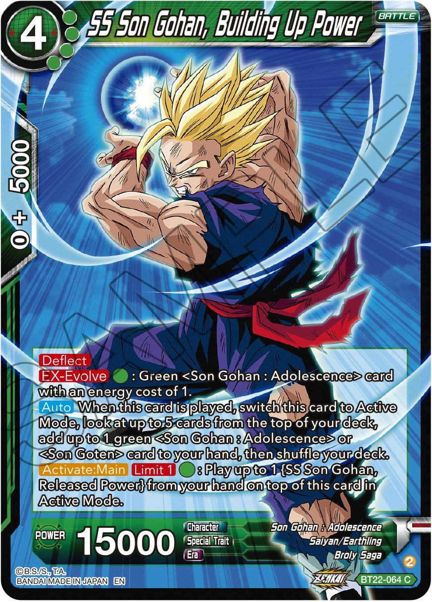 SS Son Gohan, Building Up Power (BT22-064) [Critical Blow] | Red Riot Games CA