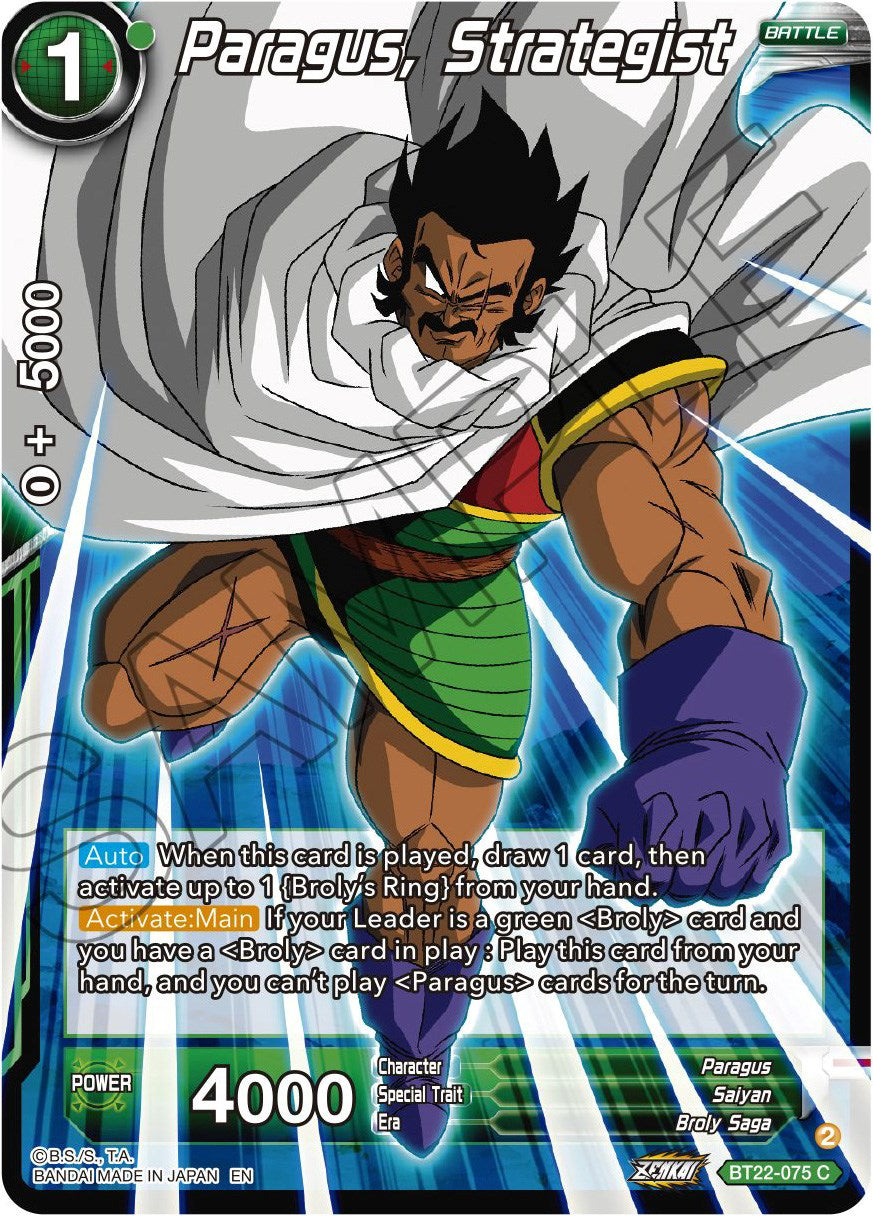 Paragus, Strategist (BT22-075) [Critical Blow] | Red Riot Games CA