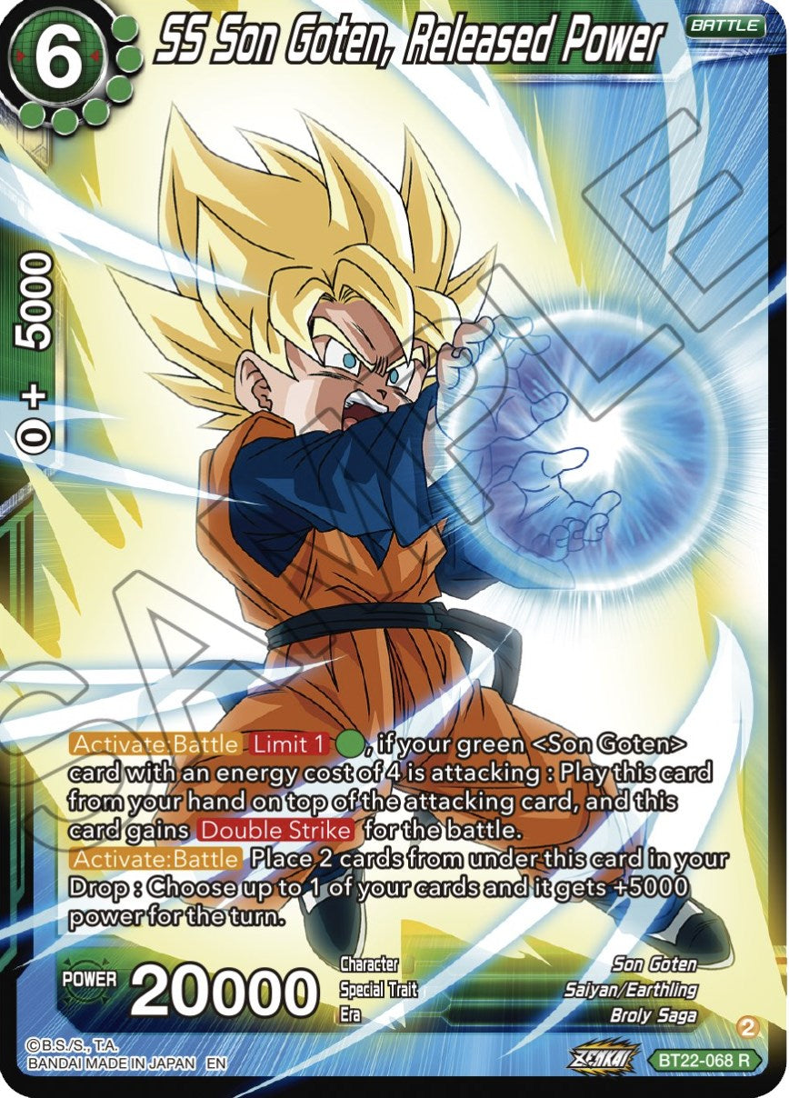 SS Son Goten, Released Power (BT22-068) [Critical Blow] | Red Riot Games CA