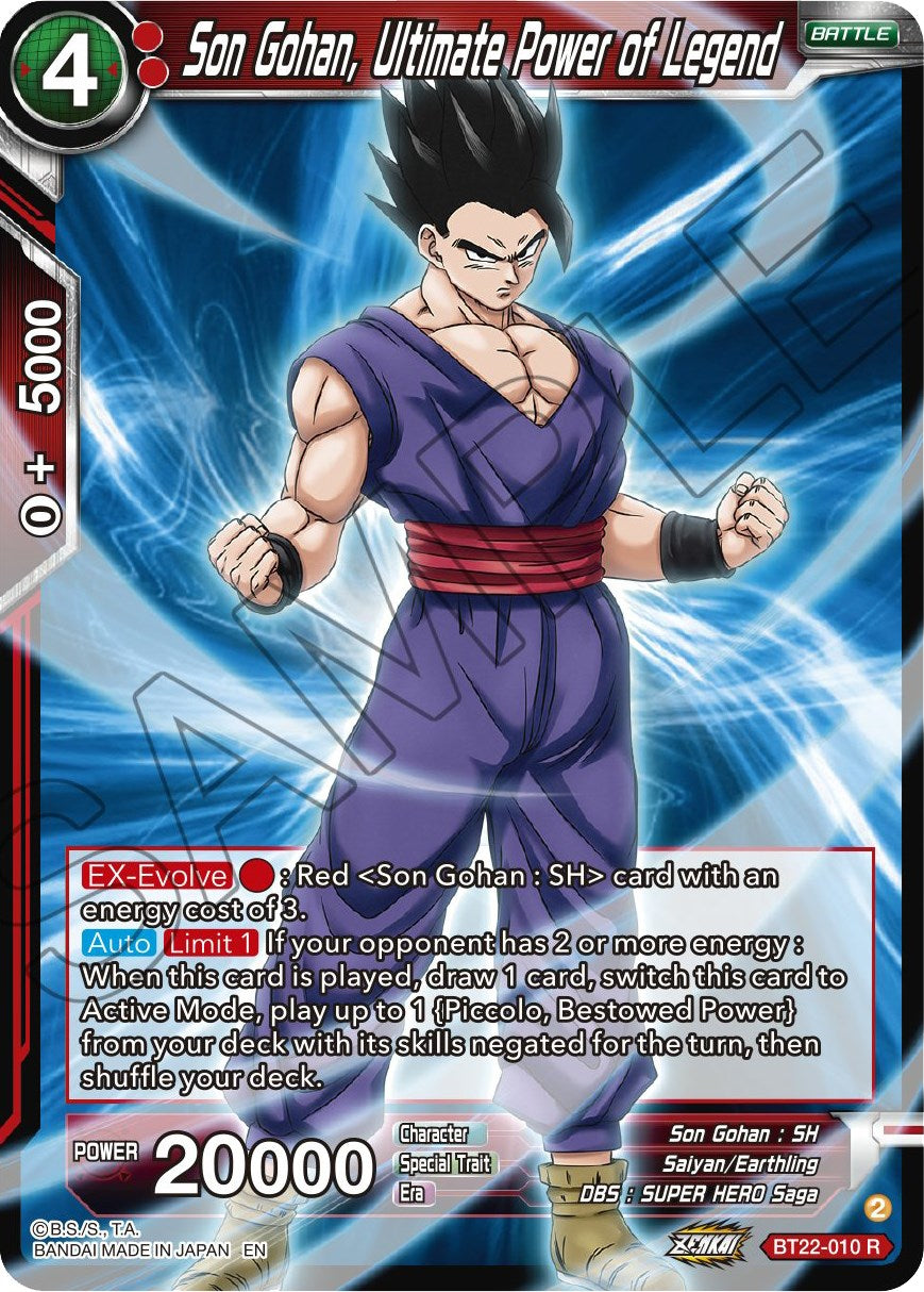 Son Gohan, Ultimate Power of Legend (BT22-010) [Critical Blow] | Red Riot Games CA