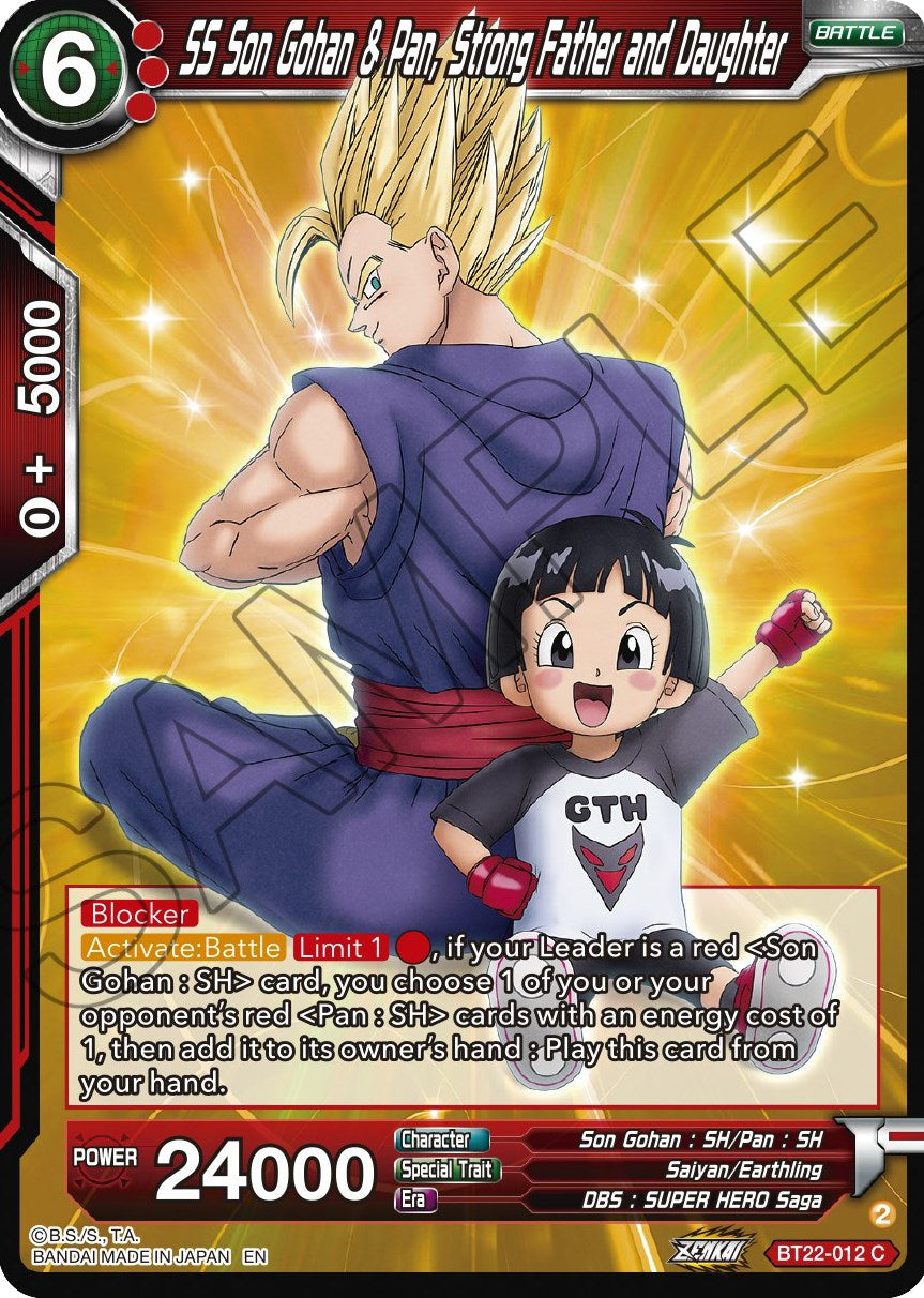 SS Son Gohan & Pan, Strong Father and Daughter (BT22-012) [Critical Blow] | Red Riot Games CA