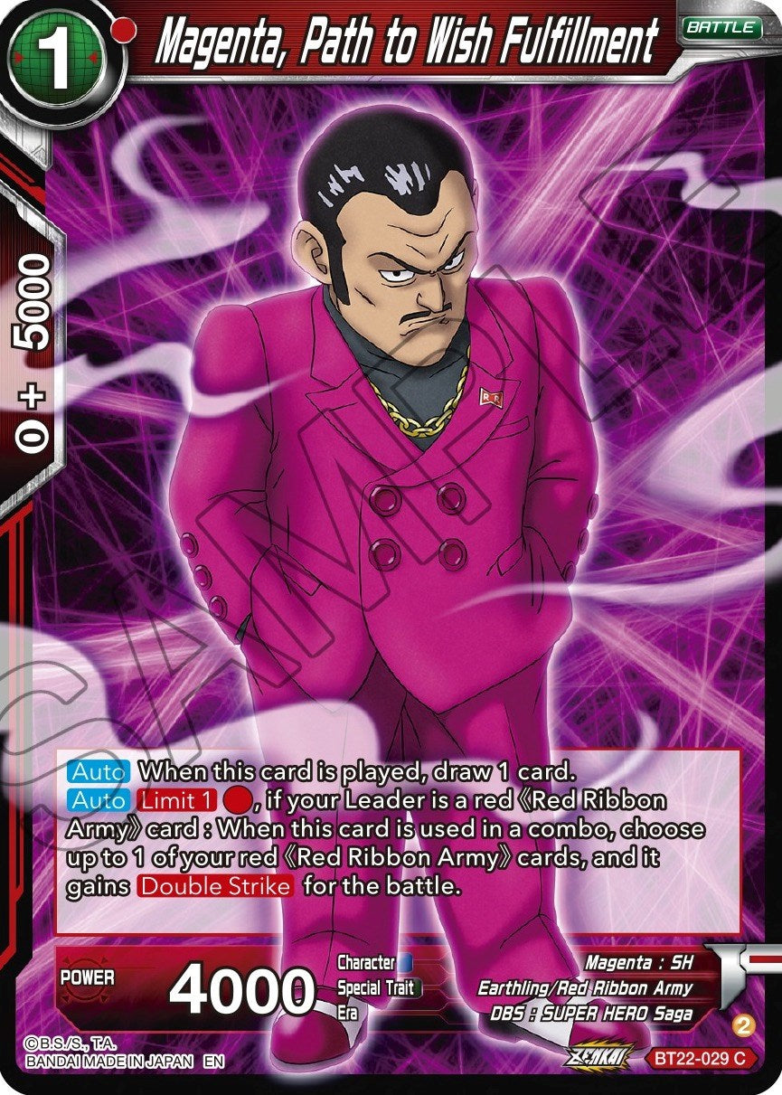 Magenta, Path to Wish Fulfillment (BT22-029) [Critical Blow] | Red Riot Games CA