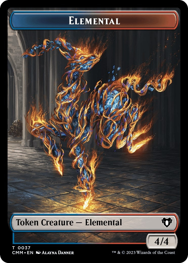 Image for Elemental (0037) // Human Soldier Double-Sided Token (37) [CMM]