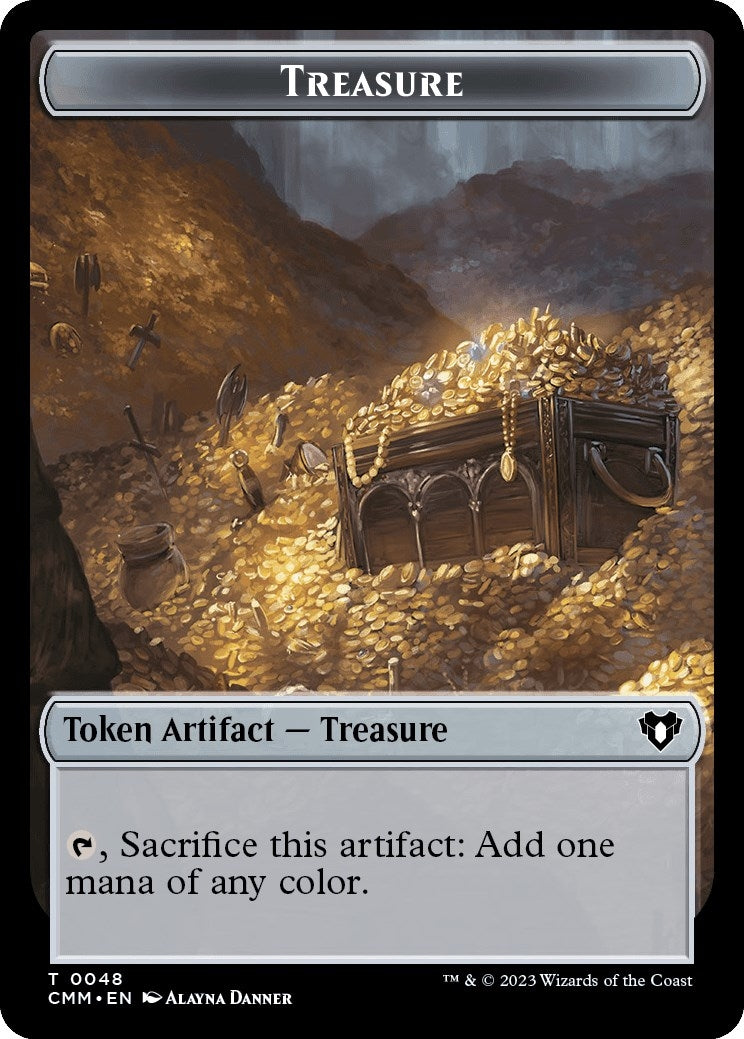 Image for Treasure // Phyrexian Myr Double-Sided Token (48) [CMM]