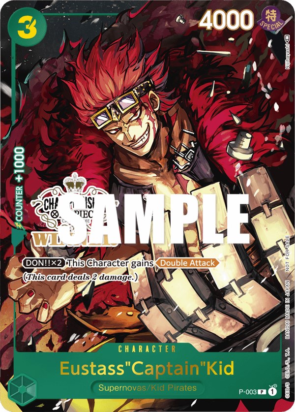 Eustass"Captain"Kid (Store Championship Vol. 2) [Winner] [One Piece Promotion Cards] | Red Riot Games CA