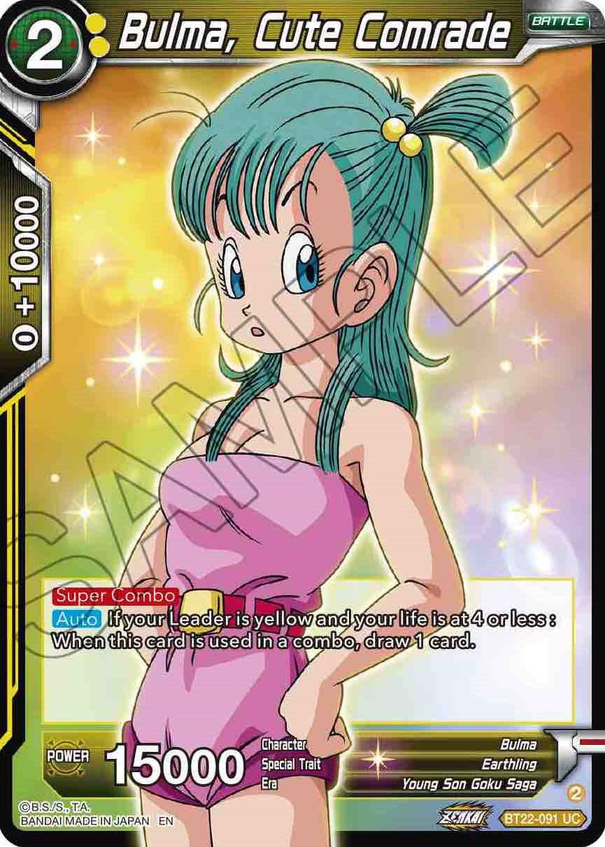 Bulma, Cute Comrade (BT22-091) [Critical Blow] | Red Riot Games CA