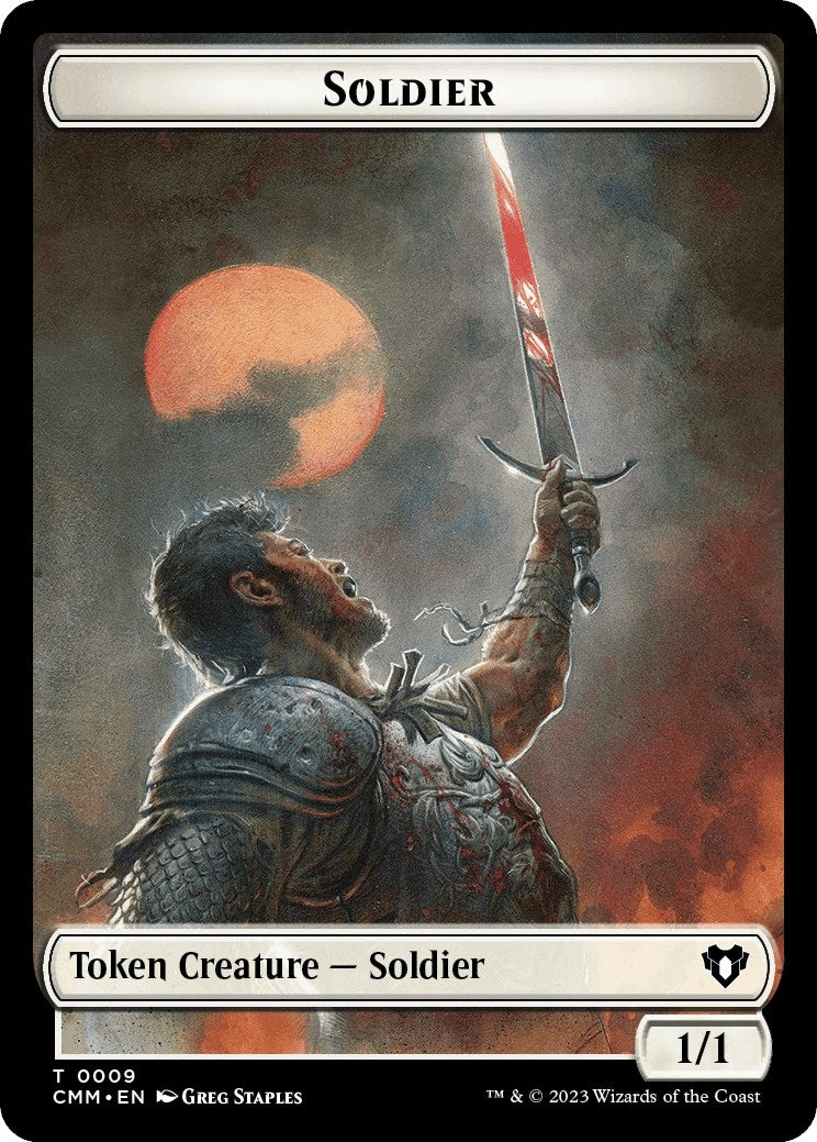 Image for Soldier // Dragon (0021) Double-Sided Token (9) [CMM]