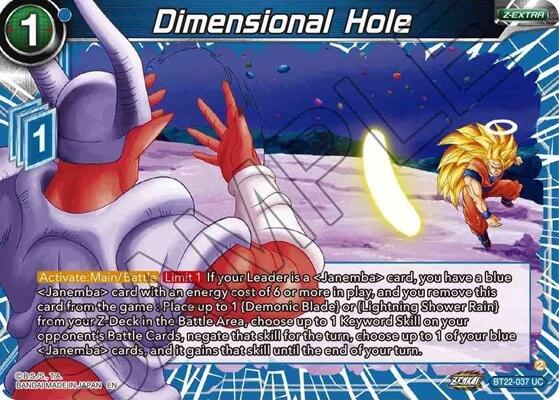 Dimensional Hole (BT22-037) [Critical Blow] | Red Riot Games CA