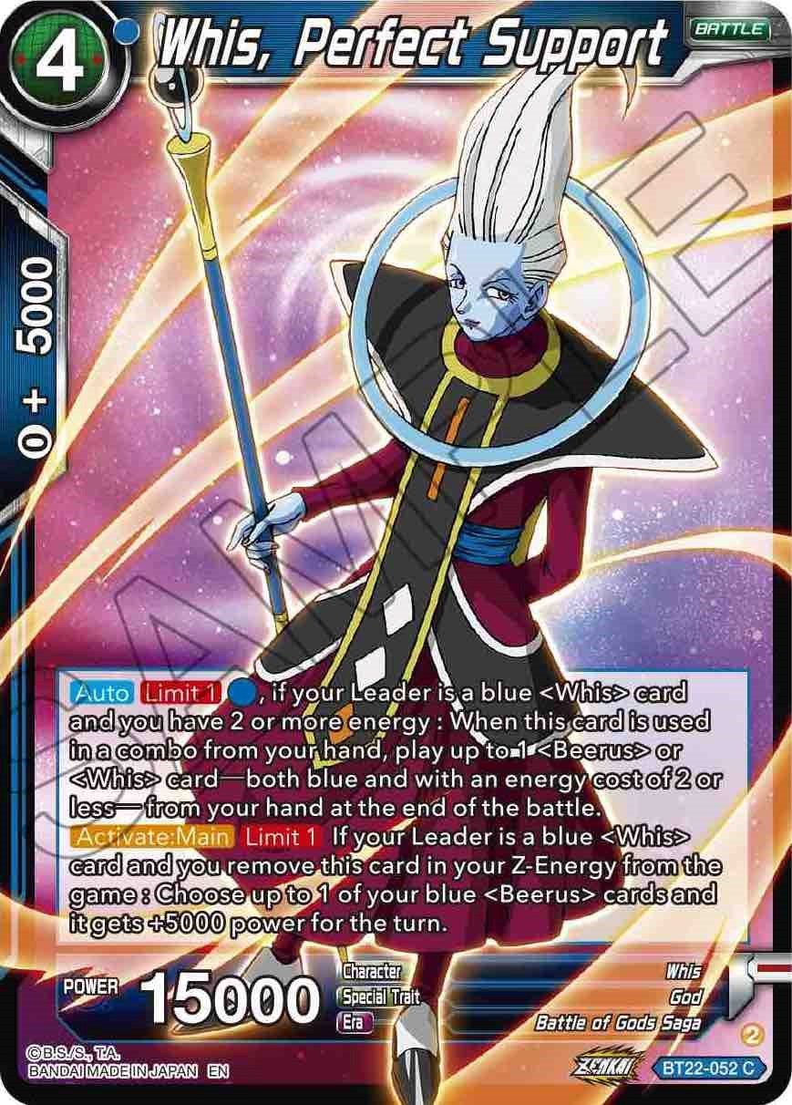 Whis, Perfect Support (BT22-052) [Critical Blow] | Red Riot Games CA