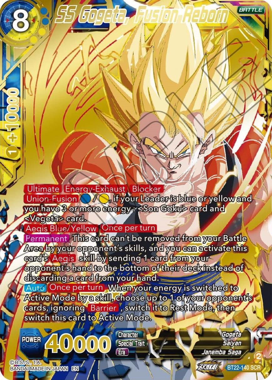 SS Gogeta, Fusion Reborn (BT22-140) [Critical Blow] | Red Riot Games CA