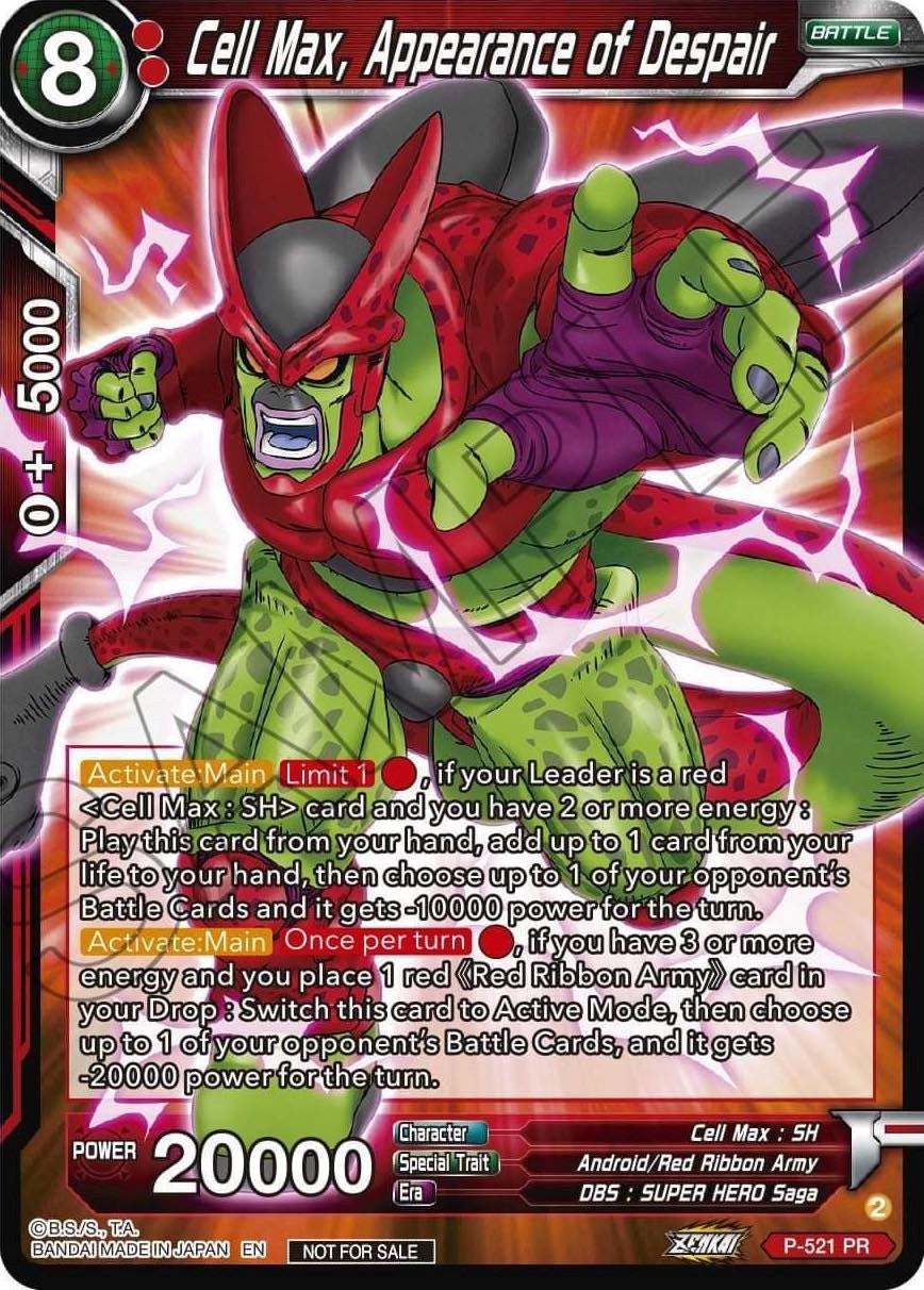 Cell Max, Appearance of Despair (Zenkai Series Tournament Pack Vol.5) (P-521) [Tournament Promotion Cards] | Red Riot Games CA