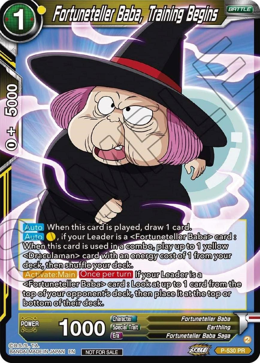 Fortuneteller Baba, Training Begins (Zenkai Series Tournament Pack Vol.5) (P-530) [Tournament Promotion Cards] | Red Riot Games CA