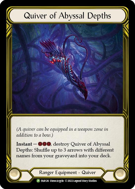 Quiver of Abyssal Depths (Golden) [FAB126] (Promo)  Cold Foil | Red Riot Games CA