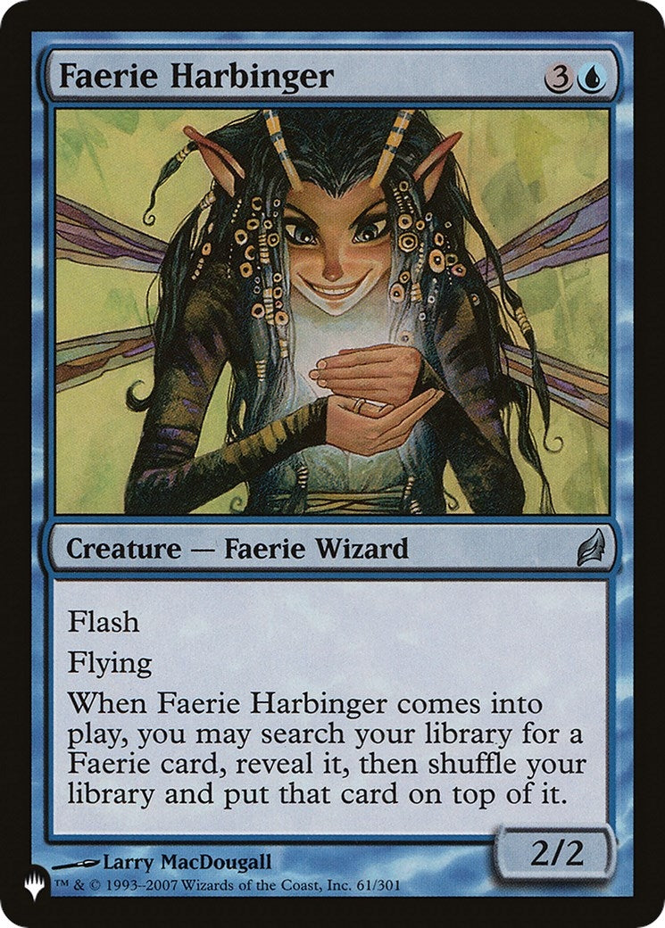 Image for Faerie Harbinger (61/301) [The List Reprints] - Magic: The Gathering