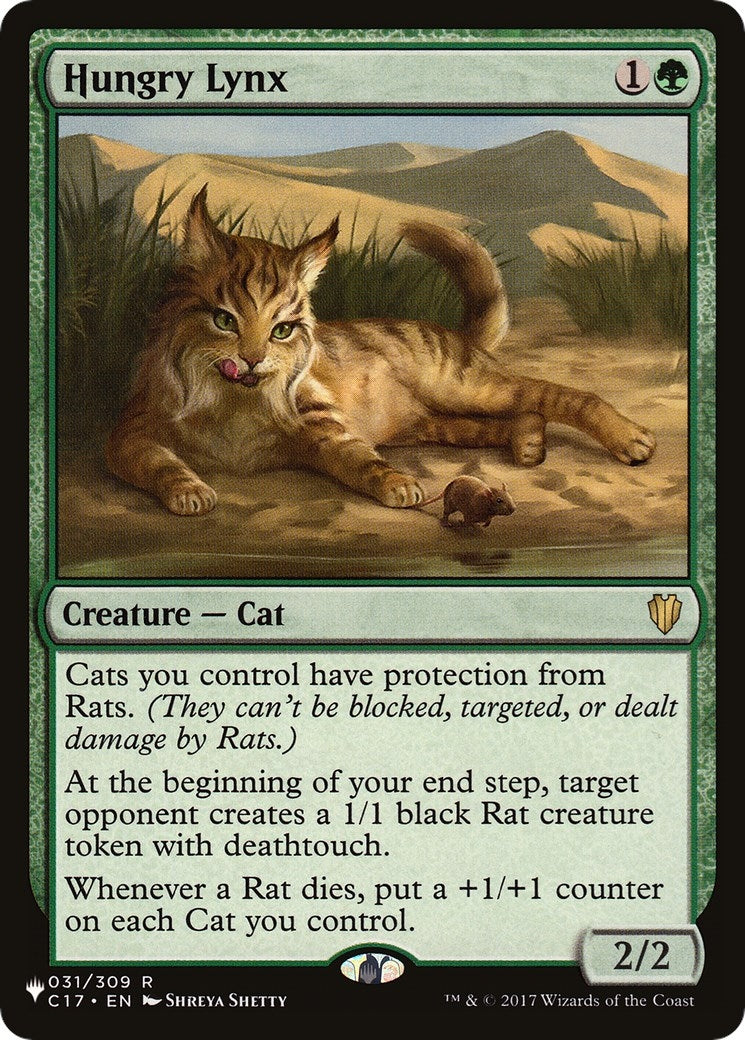 Image for Hungry Lynx (031/309) [The List Reprints] - Magic: The Gathering