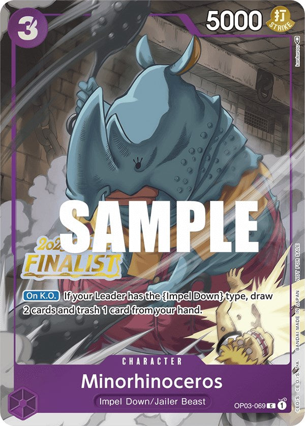 Minorhinoceros (Online Regional 2023) [Finalist] [One Piece Promotion Cards] | Red Riot Games CA