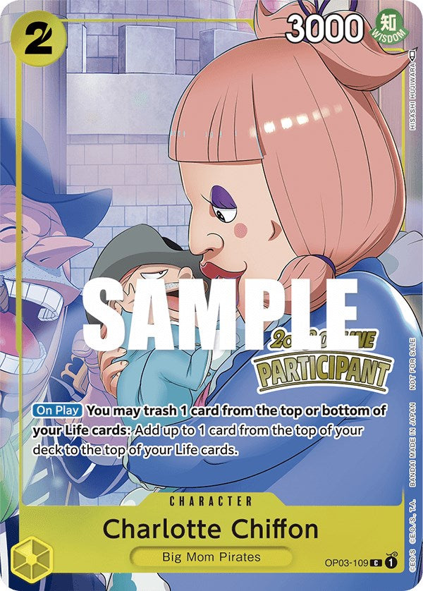 Charlotte Chiffon (Online Regional 2023) [Participant] [One Piece Promotion Cards] | Red Riot Games CA