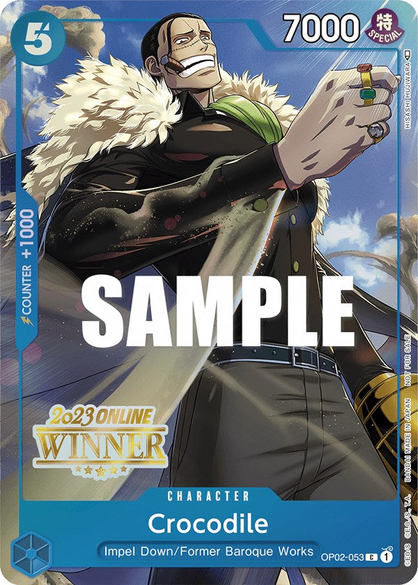 Crocodile (Online Regional 2023) [Winner] [One Piece Promotion Cards] | Red Riot Games CA