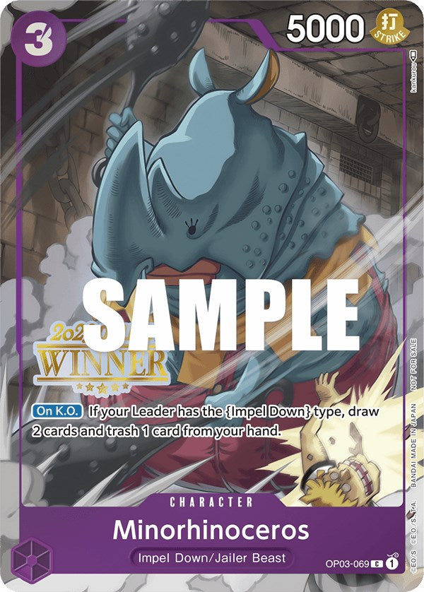 Minorhinoceros (Online Regional 2023) [Winner] [One Piece Promotion Cards] | Red Riot Games CA