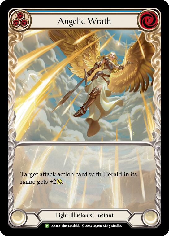 Angelic Wrath (Blue) [LGS163] (Promo)  Rainbow Foil | Red Riot Games CA