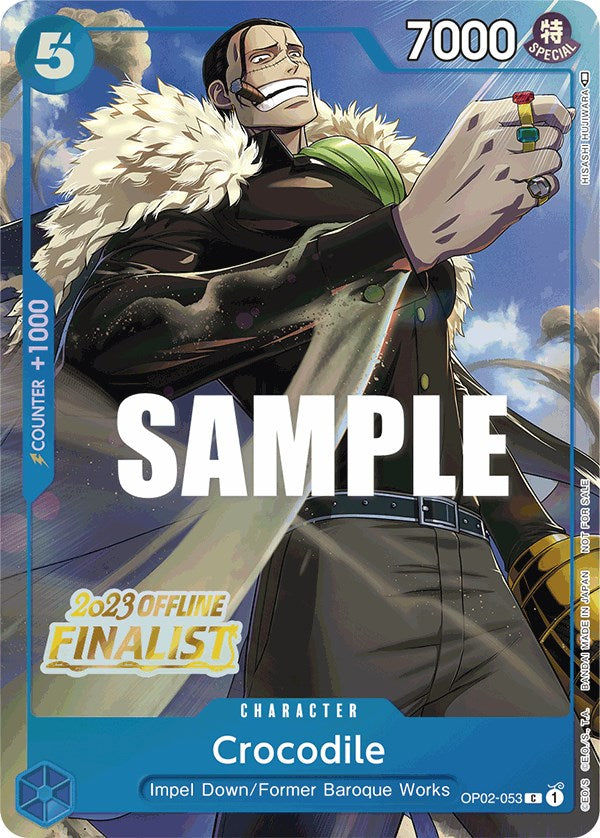 Crocodile (Offline Regional 2023) [Finalist] [One Piece Promotion Cards] | Red Riot Games CA