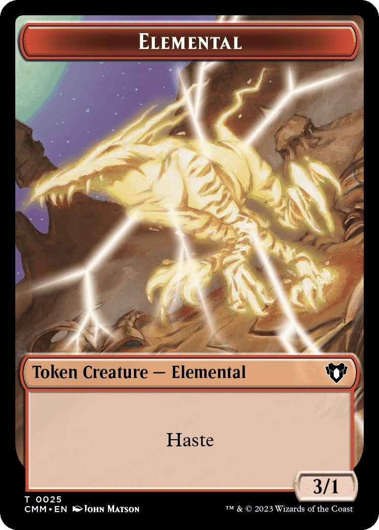 Image for Elemental (0025) // Saproling Double-Sided Token (25) [CMM]