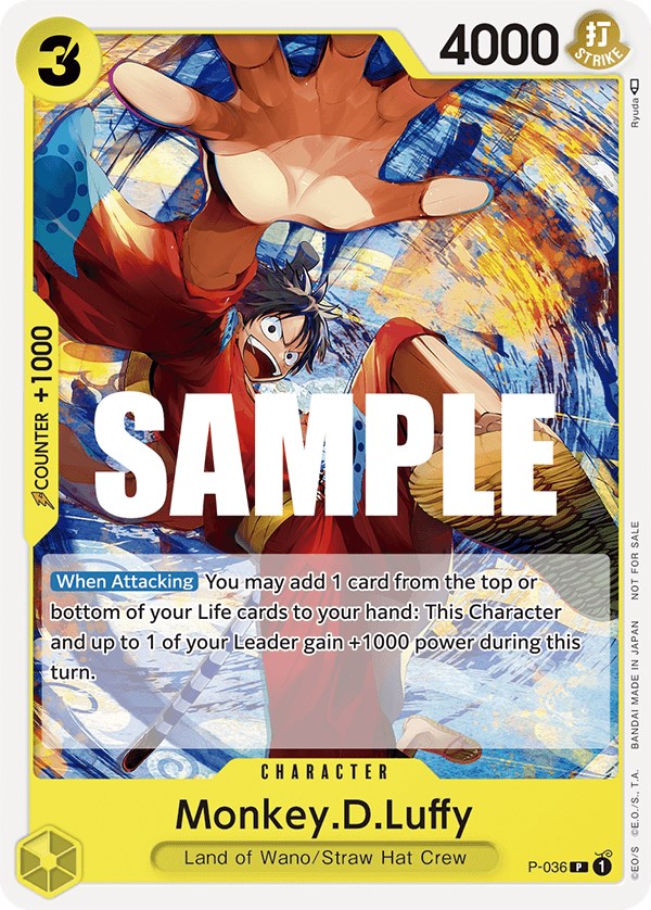 Monkey.D.Luffy (Pre-Release Tournament) [One Piece Promotion Cards] | Red Riot Games CA