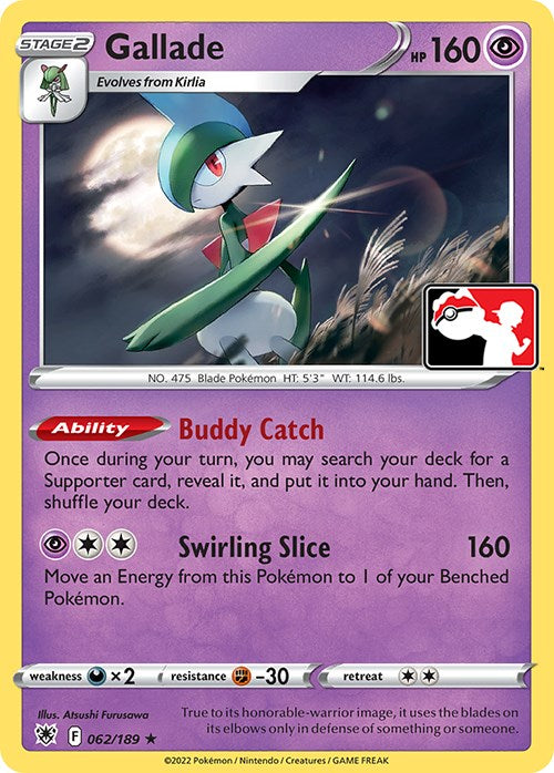 Gallade (062/189) [Prize Pack Series Three] | Red Riot Games CA