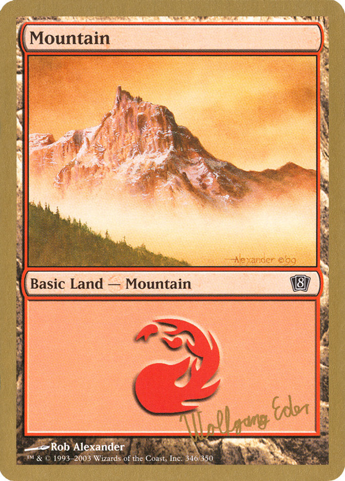 Mountain (we346) (Wolfgang Eder) [World Championship Decks 2003] | Red Riot Games CA