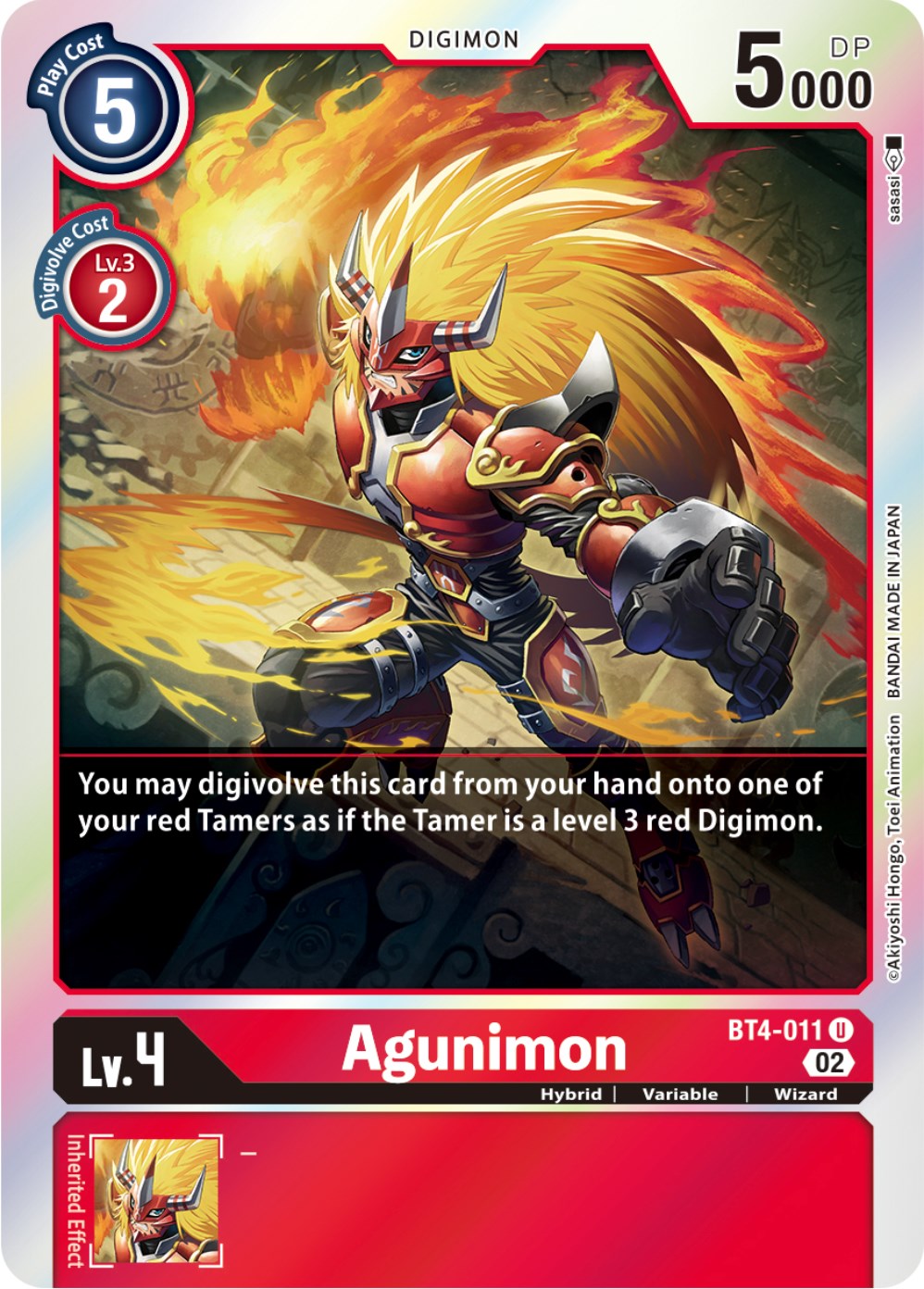 Agunimon [BT4-011] [Resurgence Booster] | Red Riot Games CA