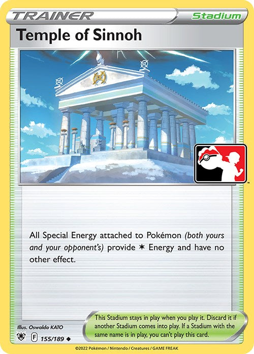 Temple of Sinnoh (155/189) [Prize Pack Series Three] | Red Riot Games CA