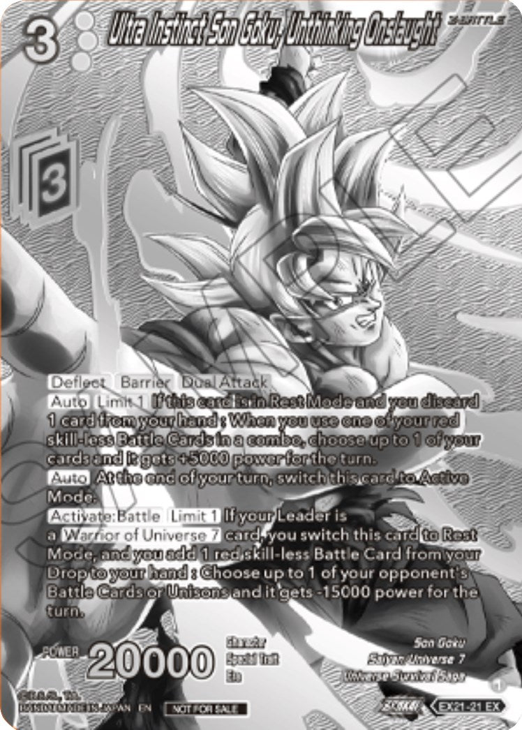 Ultra Instinct Son Goku, Unthinking Onslaught (2023 Offline Regionals Silver Print) (EX21-21) [Promotion Cards] | Red Riot Games CA