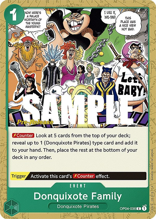 Image for Donquixote Family [Kingdoms of Intrigue Pre-Release Cards]